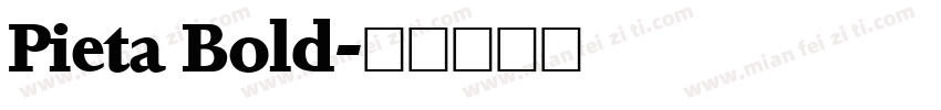 Pieta Bold字体转换